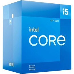 Intel i5-12400F, 2,5 GHz, LGA1700, liczba wątków procesora 12, opakowanie detaliczne, liczba rdzeni procesora 6, komponent do ko
