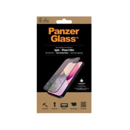 PanzerGlass Screen protector, Apple, iPhone 13 Mini, Glass, Black, Case friendly