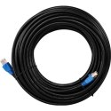 Goobay | CAT 6 Outdoor-patch cable U/UTP | 94389 | 10 m | Black | Prewired, unshielded LAN cable with RJ45 plugs for connecting 