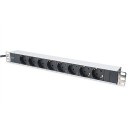 DIGITUS DN-95401 - power strip | Output Connector Qty 8 | 2 m | Black