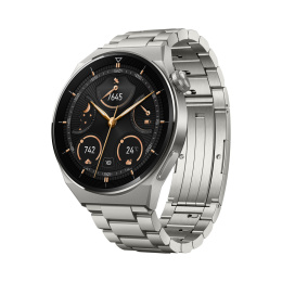 Huawei Watch GT | 3 Pro | Inteligentny zegarek | Tytan | 46 mm | Czarny | Srebrny | Odporny na kurz | Wodoodporny