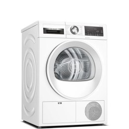 Bosch Dryer Machine WQG242AMSN Series 6 Energy efficiency class A++, Front loading, 9 kg, Sensitive dry, LED, Depth 61.3 cm, Ste