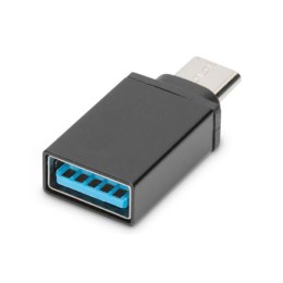 Digitus Adapter USB Type-C, typ C do A M/F, 3A, 5GB, 3.0 Version AK-300506-000-S Czarny, Jack USB A, Plug USB C