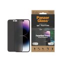 PanzerGlass | Screen protector - glass - with privacy filter | Apple iPhone 14 Pro Max | Black | Transparent