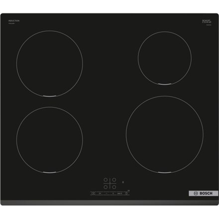 Bosch | PIE631BB5E Series 4 | Hob | Induction | Number of burners/cooking zones 4 | Touch | Timer | Black