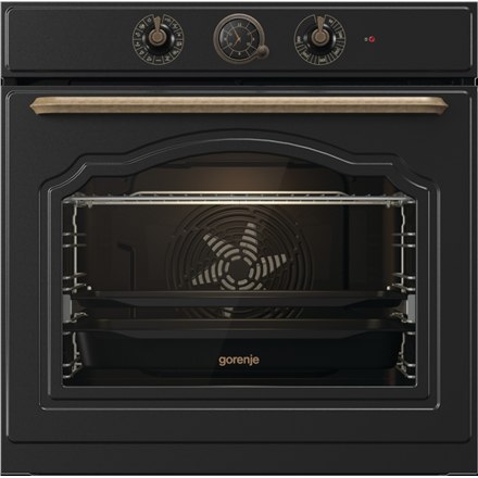 Gorenje | BOS67371CLB | Oven | 77 L | Multifunctional | EcoClean | Mechanical control | Steam function | Height 59.5 cm | Width 