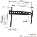 Vogels | Wall mount | MA4010-A1 | Tilt | 40-65 "" | Maximum weight (capacity) 60 kg | Black