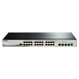 D-Link | Stackable Smart Managed Switch with 10G Uplinks | DGS-1510-28X/E | Managed L2 | Rackmountable | 10/100 Mbps (RJ-45) por