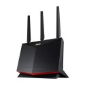 Asus | Dual Band WiFi 6 Gaming Router | RT-AX86U Pro | 802.11ax | 4804+861 Mbit/s | 10/100/1000 Mbit/s | Ethernet LAN (RJ-45) po
