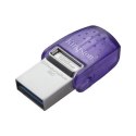 Kingston | DataTraveler | DT Micro Duo 3C | 128 GB | USB Type-C and Type-A | Purple