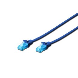 Digitus | CAT 5e | Patch cable | Unshielded twisted pair (UTP) | Male | RJ-45 | Male | RJ-45 | Blue | 3 m