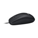 Logitech | Mouse | M100 | Optical | Optical mouse | Wired | Black
