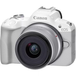 Canon EOS R50 WH + RF-S 18-45mm F4.5-6.3 IS STM (SIP) Megapiksel 24,2 MP, Stabilizator obrazu, ISO 32000, Przekątna wyświetlacza