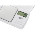 Adler | Precision scale | AD 3161 | Maximum weight (capacity) 0.5 kg | Accuracy 0.01 g | White