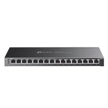 TP-LINK | etStream 16-Port Gigabit Smart Switch with 8-Port PoE+ | TL-SG2016P | Web managed | Desktop | Power supply type Extern