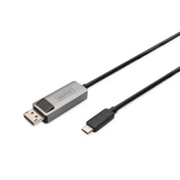 Kabel dwukierunkowego adaptera Digitus DB-300334-020-S Display Port USB-C