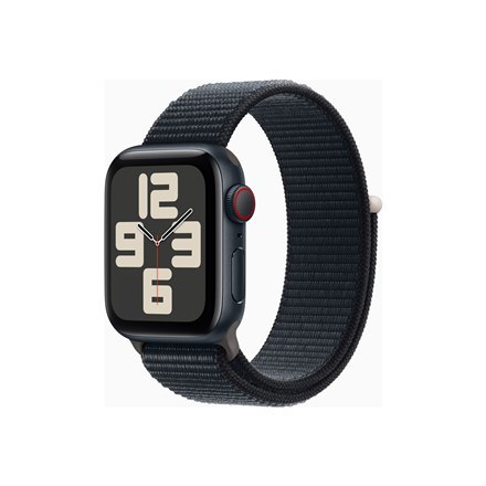 Apple SE (GPS + Cellular) Inteligentny zegarek 4G Aluminium Midnight 40 mm Apple Pay Odbiornik GPS/GLONASS/Galileo/QZSS Wodoodpo