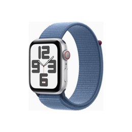 Apple SE (GPS + Cellular) Inteligentny zegarek 4G Aluminium Zimowy niebieski 44 mm Apple Pay Odbiornik GPS/GLONASS/Galileo/QZSS 