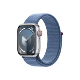 Apple Series 9 (GPS + Cellular) Inteligentny zegarek 4G Wykonane w 100% z aluminium pochodzącego z recyklingu Zimowy błękit 41 m