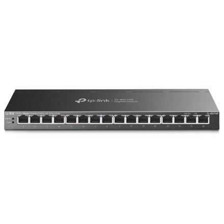 TP-LINK TL-SG116P 16-Port Gigabit Desktop Switch with 16-Port PoE+ TP-LINK | 16-Port Gigabit Desktop Switch | TL-SG116P | Unmana