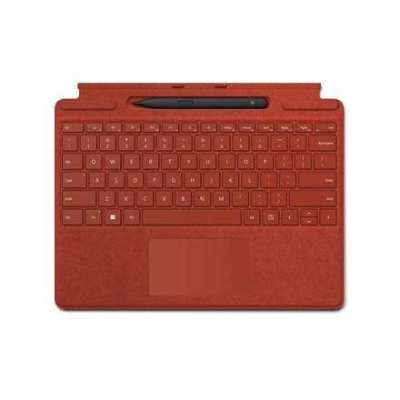 Microsoft | Keyboard Pen 2 Bundle | 8X6-00027 Surface Pro | Compact Keyboard | Wireless | EN | Bluetooth | Red | 294 g