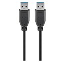 Goobay | Male | USB 3.0 plug (type A) | Male | USB 3.0 plug (type A) | 3 m | Black | Black USB cable Male 9 pin USB Type A 3 m M