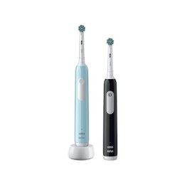 Szczoteczka elektryczna do zębów Oral-B Pro Series 1 Duo, ładowana, dla dorosłych, 2 głowice, 3 tryby czyszczenia, niebiesko-cza
