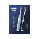 Szczoteczka elektryczna do zębów Oral-B Pro Series 1 Duo, ładowana, dla dorosłych, 2 głowice, 3 tryby czyszczenia, niebiesko-cza