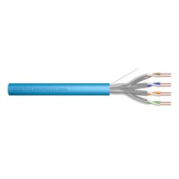 DIGITUS CAT 6A U-FTP installation cable, 500 MHz Eca (EN 50575), AWG 23/1, 305 m drum, sx, blue