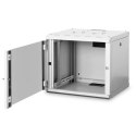 Digitus | Wall Mounting Cabinet | DN-19 09-U | Grey | IP protection class: IP20; Front door: Glass door, single opening; Cabinet