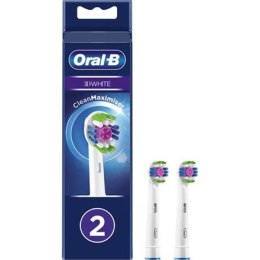 Oral-B | EB18 RB-2 3D White | Replacement Head with CleanMaximiser Technology | Heads | For adults | Number of brush heads inclu