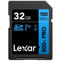 Lexar | Memory Card | Professional 800x PRO | 32 GB | SDXC | Flash memory class UHS-I