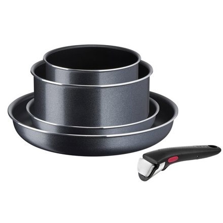 TEFAL | L1589502 | Frypan set Ingenio XL Force | Frying | Diameter 16cm/20cm/22cm/28 cm | Removable handle | Black