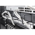 Digitus | Cable Management Panel | DN-97602 | Black | 5x cable management ring (HxD: 40x60 mm). The Cable Management Panel is ge