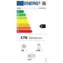 Candy | Lodówka | CDG1S514ES | Klasa efektywności energetycznej E | Wolnostojąca | Dwudrzwiowa | Wysokość 142,8 cm | Pojemność n