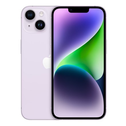 Apple | iPhone 14 | Purple | 6.1 " | Super Retina XDR | 2532 x 1170 pixels | Apple | A15 Bionic | Internal RAM 4 GB | 512 GB | D