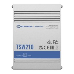 Teltonika | Switch | TSW210 | Niezarządzany | Do montażu na ścianie | Porty 1 Gb/s (RJ-45) w liczbie 8 | Porty SFP w liczbie 2 |