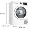 Bosch Dryer Machine with Heat Pump | WTU876IHSN | Energy efficiency class A++ | Front loading | 9 kg | LED | Depth 61.3 cm | Whi