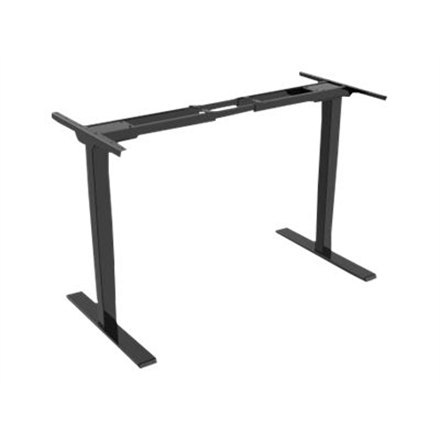 DIGITUS Electrically Height-Adjustable Table Frame, dual motor, 3 levels, Black