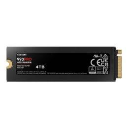 Samsung | 990 PRO z radiatorem | 4000 GB | Format SSD M.2 2280 | Interfejs SSD M.2 NVME | Prędkość odczytu 7450 MB/s | Prędkość 