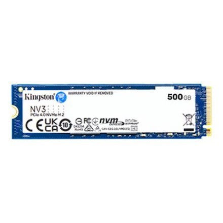 Kingston | Solid state drive | 500 GB | NV3 | M.2 | PCIe 4.0 x4 (NVMe)