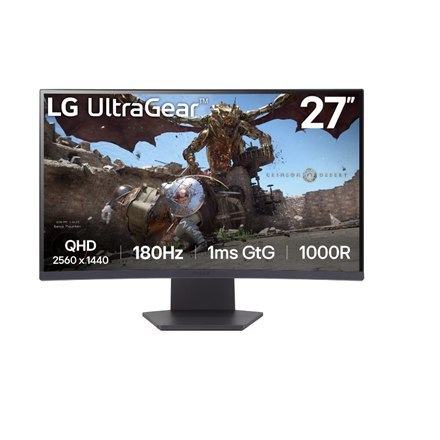 LG 27GS60QC-B 27" 25600x1440/16:9/1ms/300cd/m2/DiplayPort HDMI Headphone Out