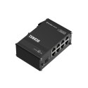 Teltonika TSW030 Unmanaged 8 ETH ports Ethernet Switch, 2-pin industrial DC power socket, 7 - 57 VDC, Integrated DIN rail bracke