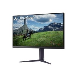 LG UltraGear | With stand (highest position) | 32GS85Q-B | 32 in | Nano IPS | QHD 2560 x 1440 at 180 Hz | 350 cd/m² | 2xHDMI, Di