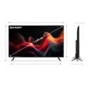 Sharp 55GL4060E 55" (139cm) 4K Ultra HD Smart Google Frameless TV, Dolby Vision, Dolby Atmos, Google Assistant