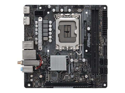 ASRock | H610M-ITX/ac | Rodzina procesorów Intel | Gniazdo procesora LGA1700 | DDR4 DIMM | Gniazda pamięci 2 | Obsługiwane inter