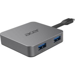 Acer | Stacja dokująca 4w1 | Stacja dokująca | Porty USB 3.0 (3.1 Gen 1) Type-C w ilości 1 | Porty USB 3.0 (3.1 Gen 1) w ilości 