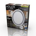 Adler AD 2168 Bathroom Mirror, 3 AAA batteries, LED Lightening, White