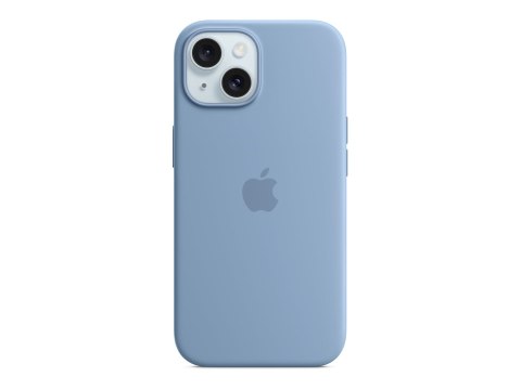 Apple iPhone 15 Silicone Case with MagSafe - Winter Blue | Apple | iPhone 15 Silicone Case with MagSafe | Case with MagSafe | Ap