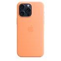 Apple | Silicone Case with MagSafe | Case with MagSafe | Apple | iPhone 15 Pro Max | Silicone | Orange Sorbet